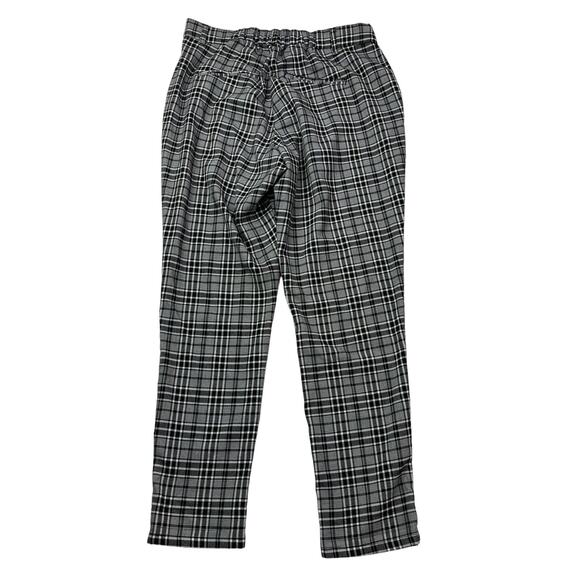 Hot Topic Womens Size Large L Black and White Plaid High Rise Pants 30"W x 28"I - Picture 13 of 16